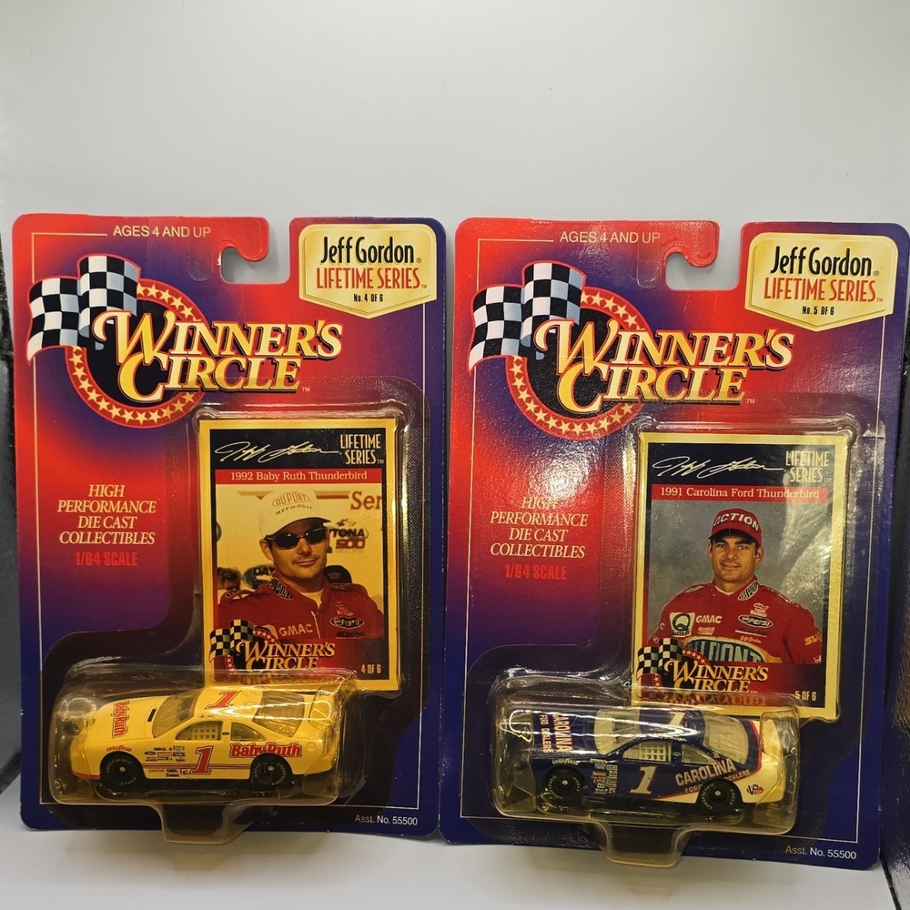2 Winner's Circle Jeff Gordon 1:64 Diecast‎ Ford Thunderbird NASCAR Stock Car